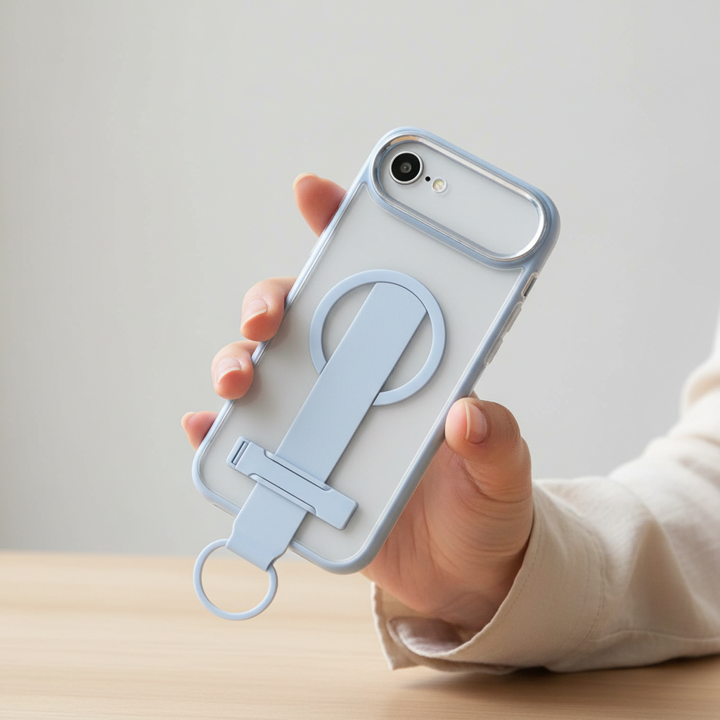 LZEL MagMatte Grip Case for iPhone Air | Light Blue