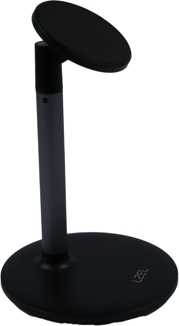 LZEL MagFusion Shield Magnetic Desktop Phone Stand | Black