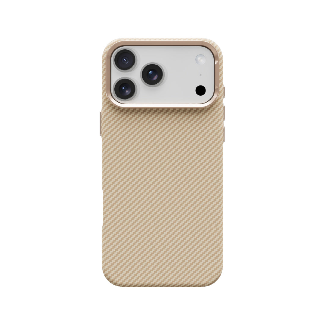 LZEL Magcarbon 3Dgrip Case For Iphone 17 Pro | Beige