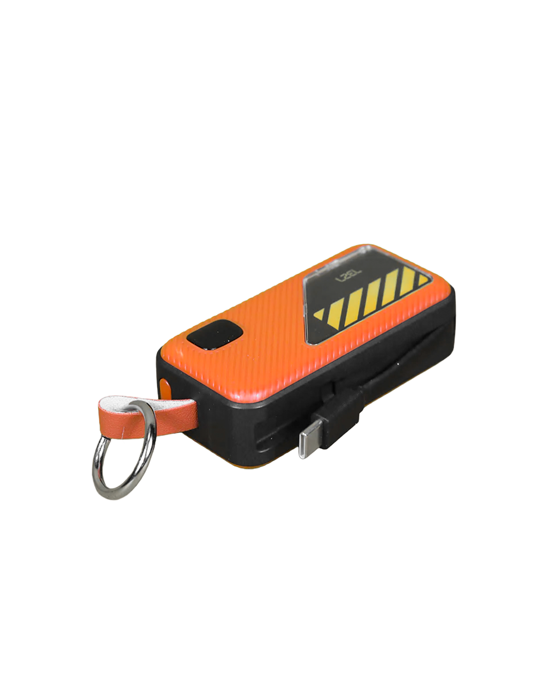 LZEL Nanoflux Charger Mini 5000mAh PD Lightning Power Bank with Built-in Type-C Cable | Orange