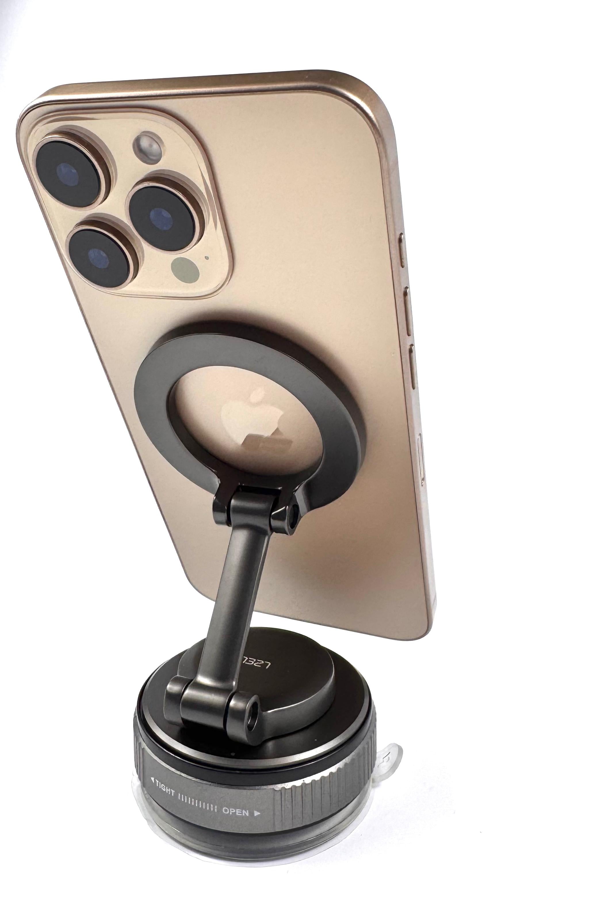 LZEL Magvortex Flex Vacuum Suction Phone Holder 360 Rotation | Black