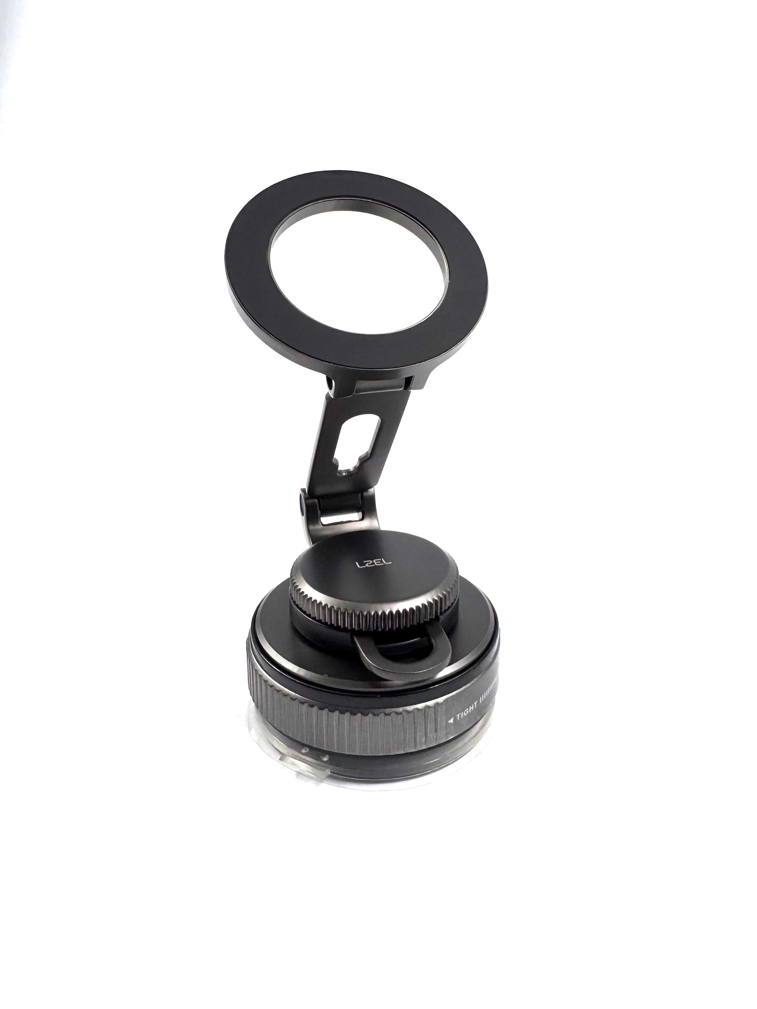 LZEL MagVortex Edge Vacuum Suction Phone Holder 360° Rotation | Black