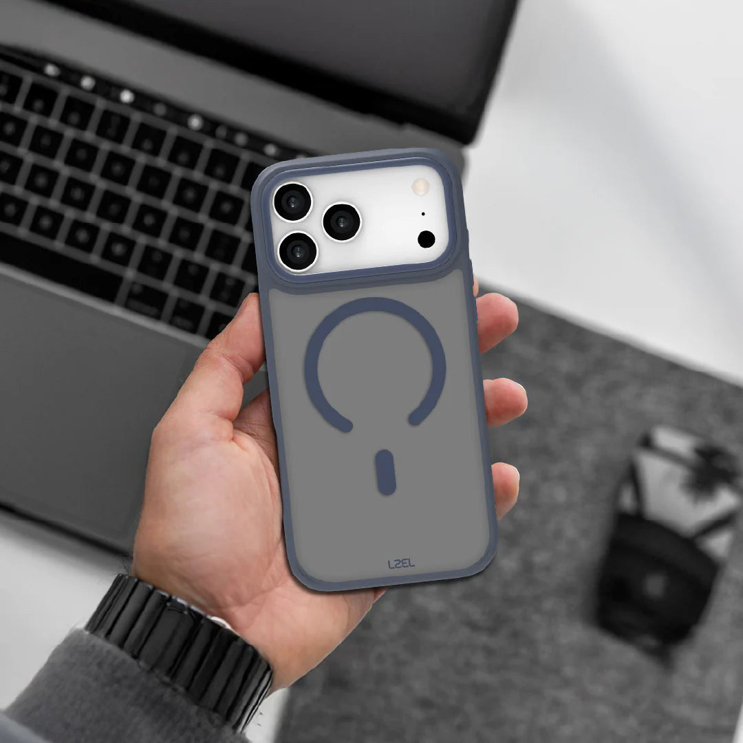 LZEL MagRevo Shield Case for iPhone 17 Pro | Mood Indigo