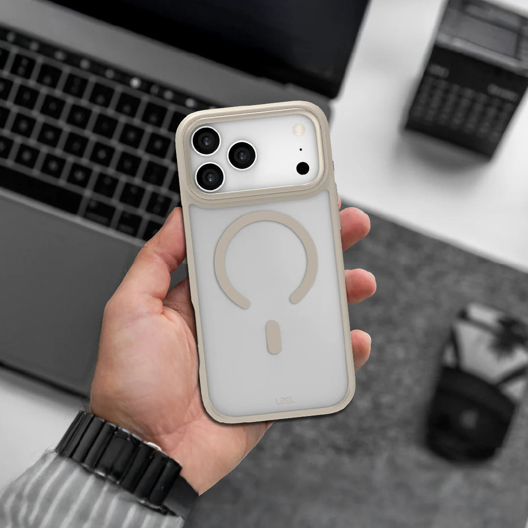 LZEL MagRevo Shield Case for iPhone 17 Pro | Titanium