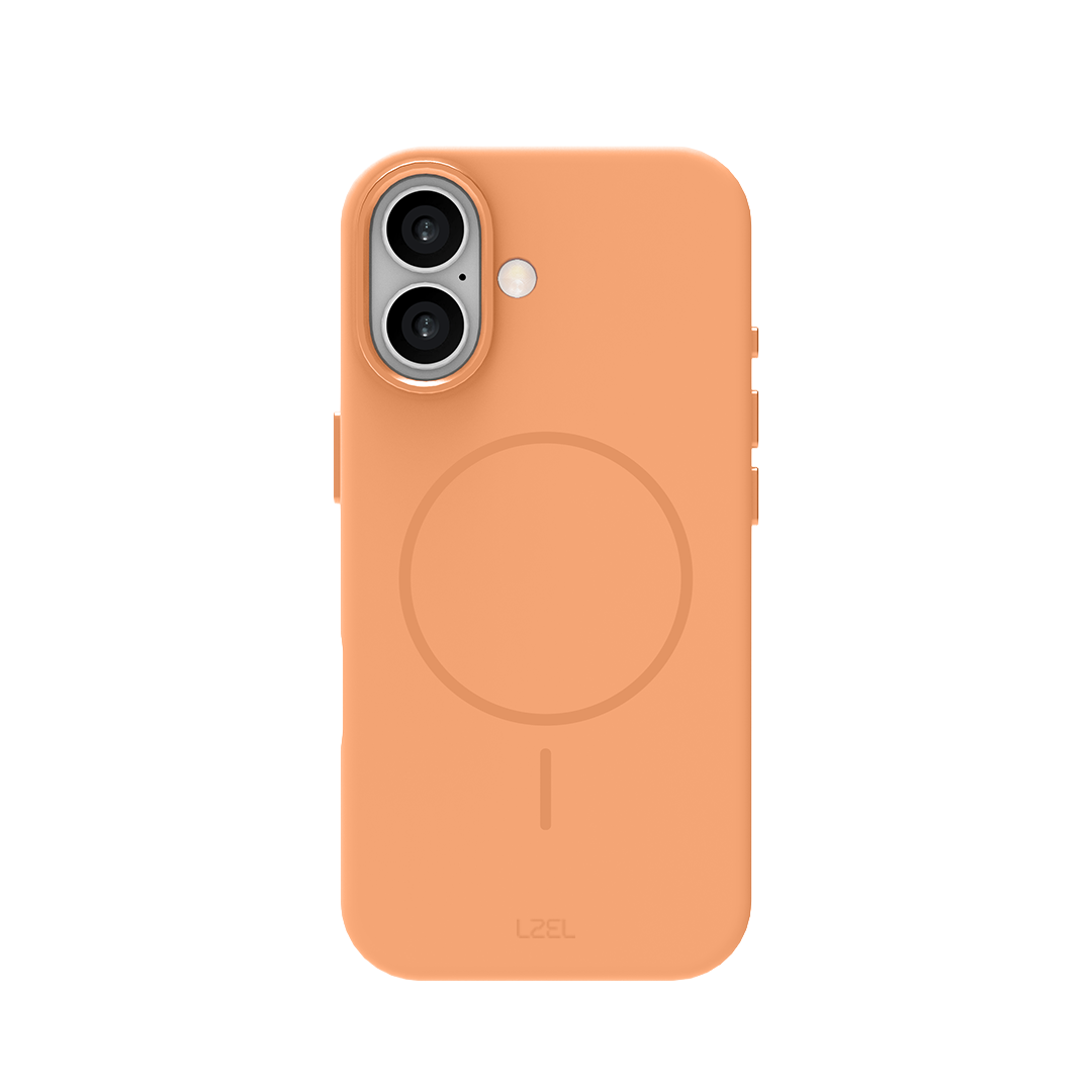 LZEL Magnexin Silicone Case for iPhone 17 | Papaya Orange