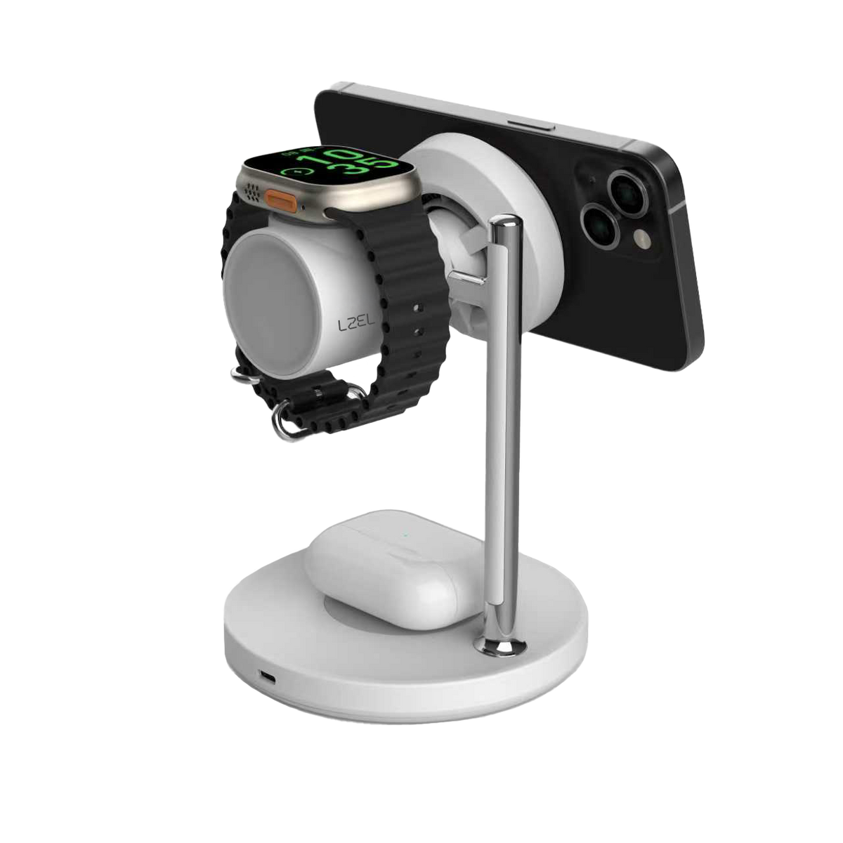 LZEL FlexDock Series 3-in-1 Magnetic Desktop Wireless Charger