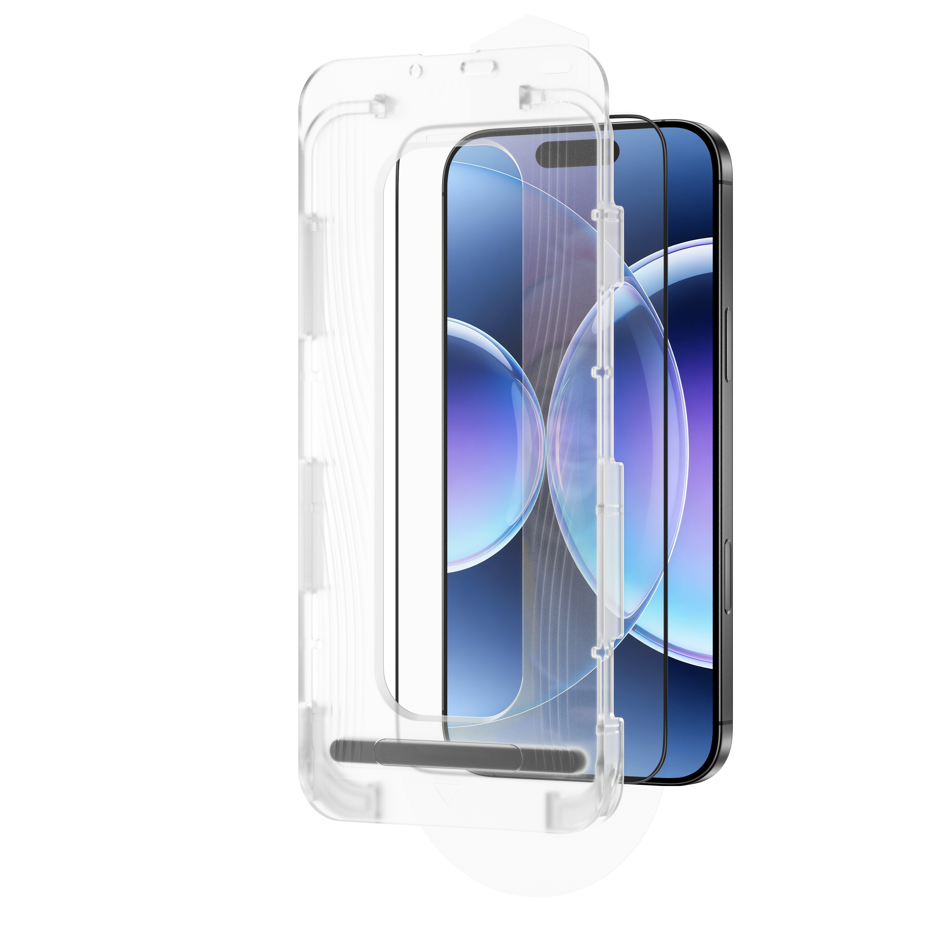 LZEL iPhone 16 Plus 9H Tempered Glass Screen Protector With Applicator | Clear