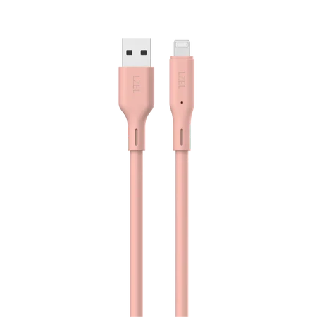 LZEL Celeris Silox CXL Soft Silicone USB-A to Lightning Cable, 480Mbps, 15W Max, 2m