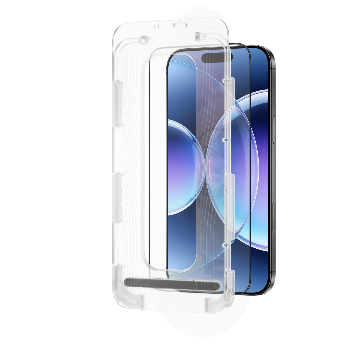 LZEL Optivue Series 3d Tempered  Csg 0.33mm Thickness Double Strong Glass For iPhone 16 Pro / 17 Pro With Applicator | Clear