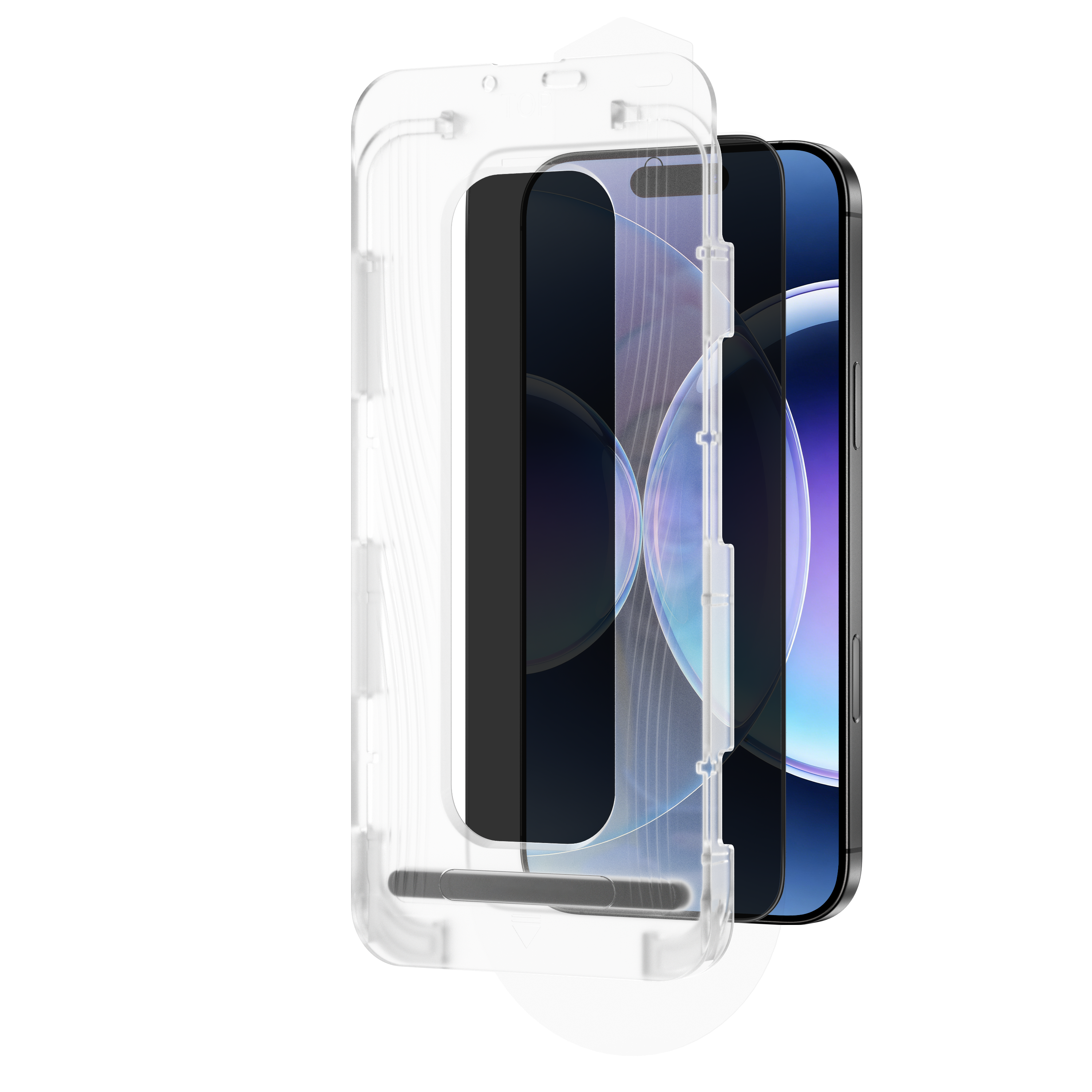 LZEL Optivue Series 26° Anti-spy  Csg 0.33mm Thickness Double Strong Glass  For iPhone 16 Pro/17 Pro With Applicator | Privacy