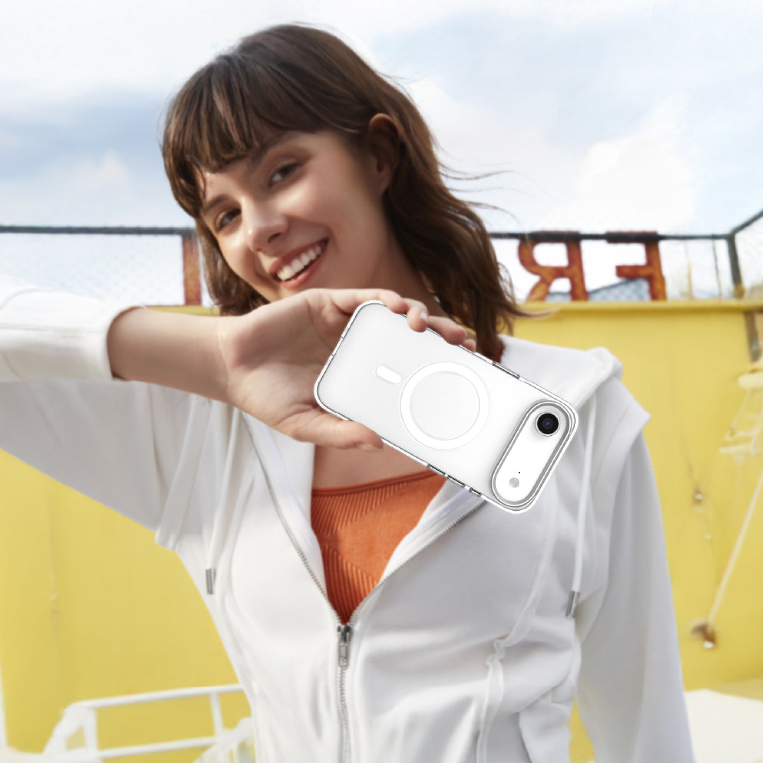 LZEL MagCrystal Groove Case for iPhone Air | Clear