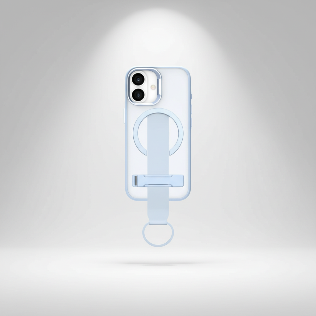 LZEL MagMatte Grip Case for iPhone 17 | Light Blue