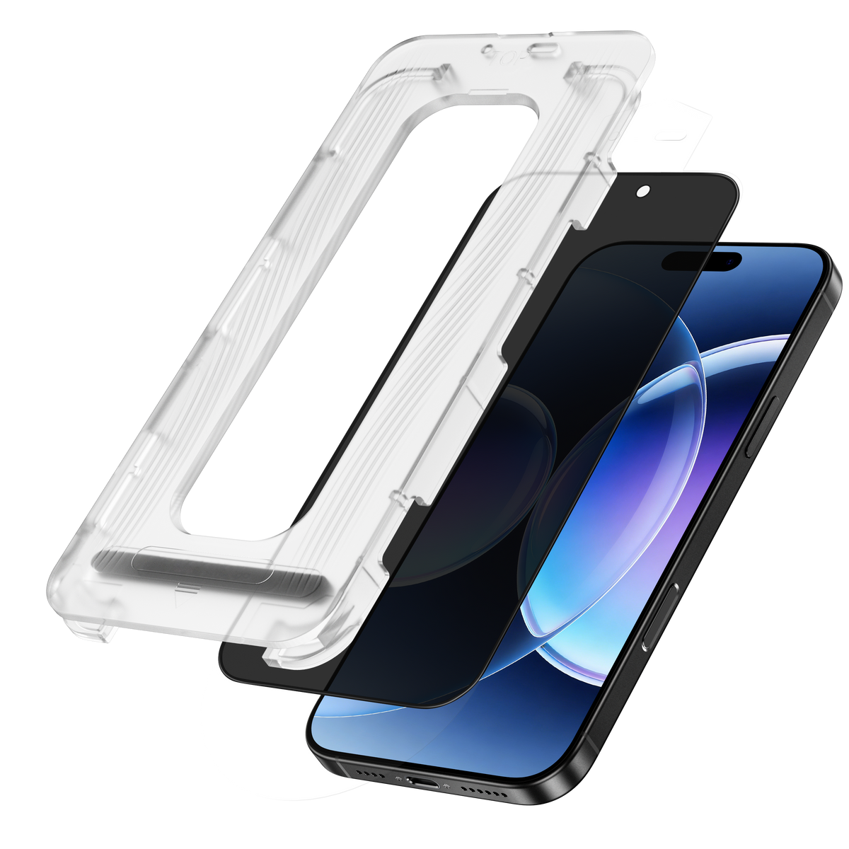 LZEL iPhone 16 Plus 9H Tempered Glass Screen Protector