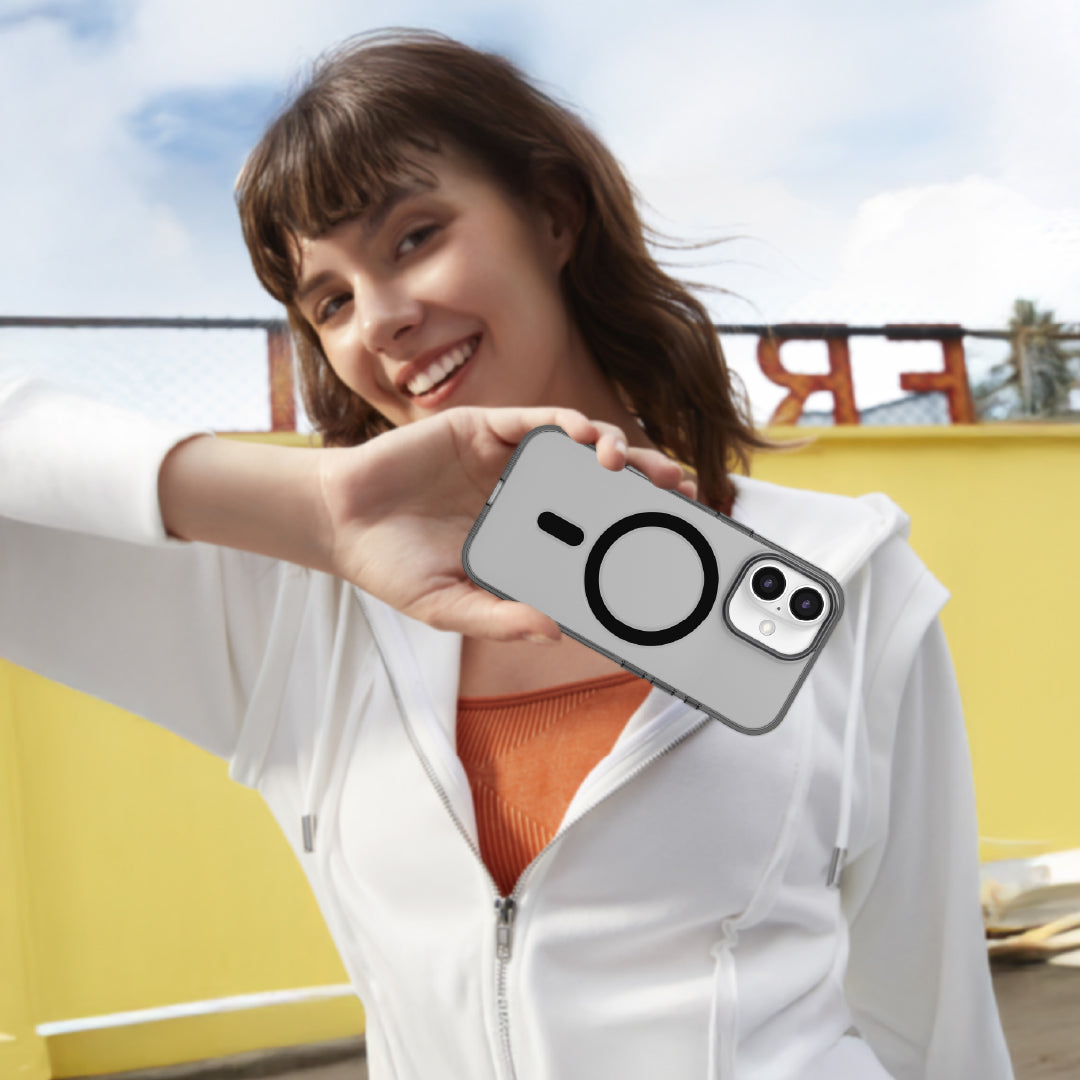 LZEL MagCrystal Groove Case for iPhone 17 | Smoke