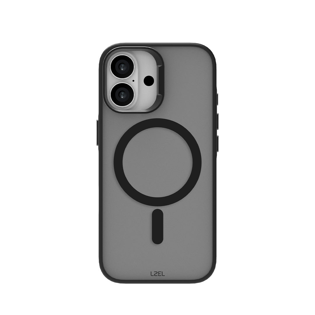 LZEL MagHexro Matte Case for iPhone 17 | Black