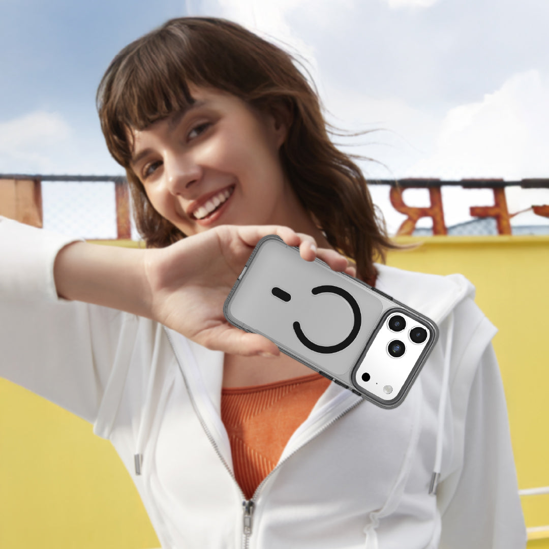 LZEL MagCrystal Groove Case for iPhone 17 Pro | Smoke