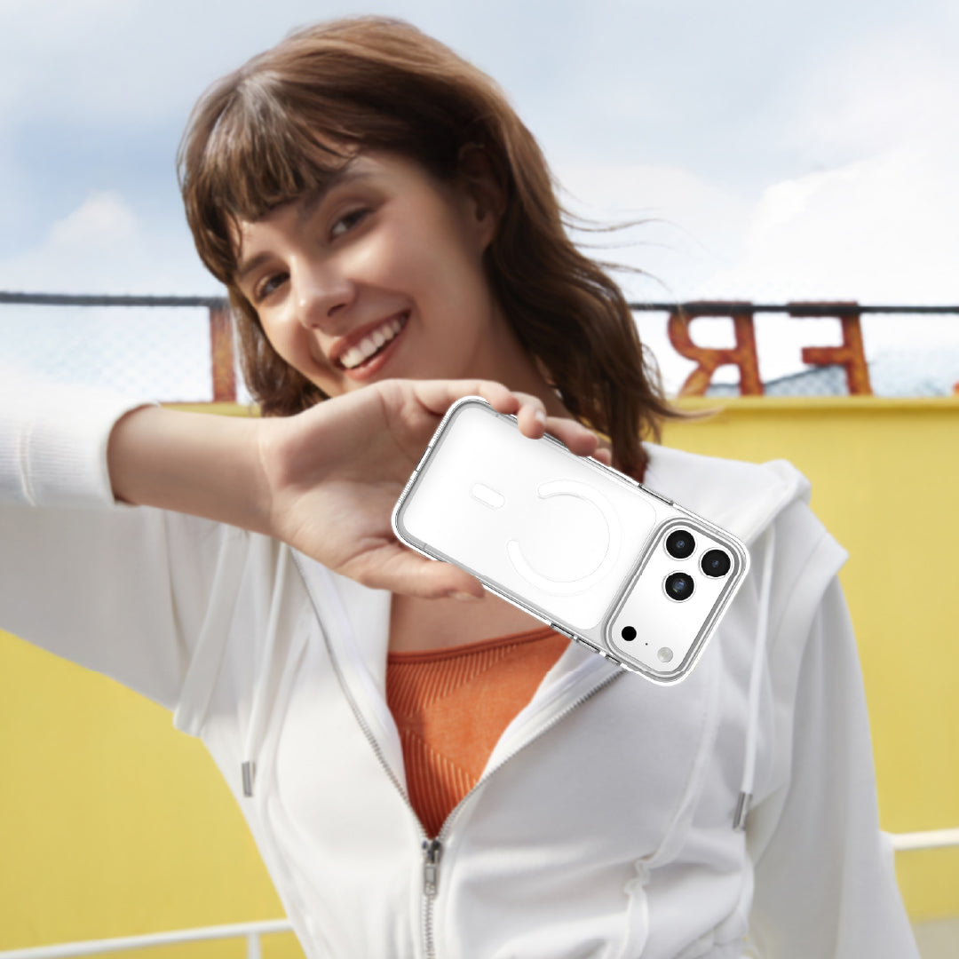 LZEL MagCrystal Groove Case for iPhone 17 Pro | Clear