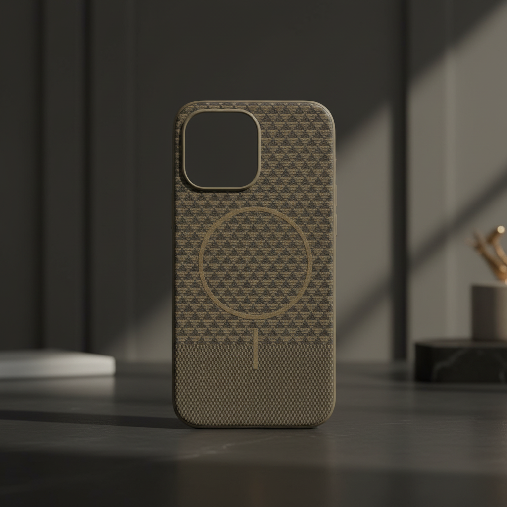 LZEL Magcarbon Splice Case for iPhone 16 Pro Max | Brown Carbon