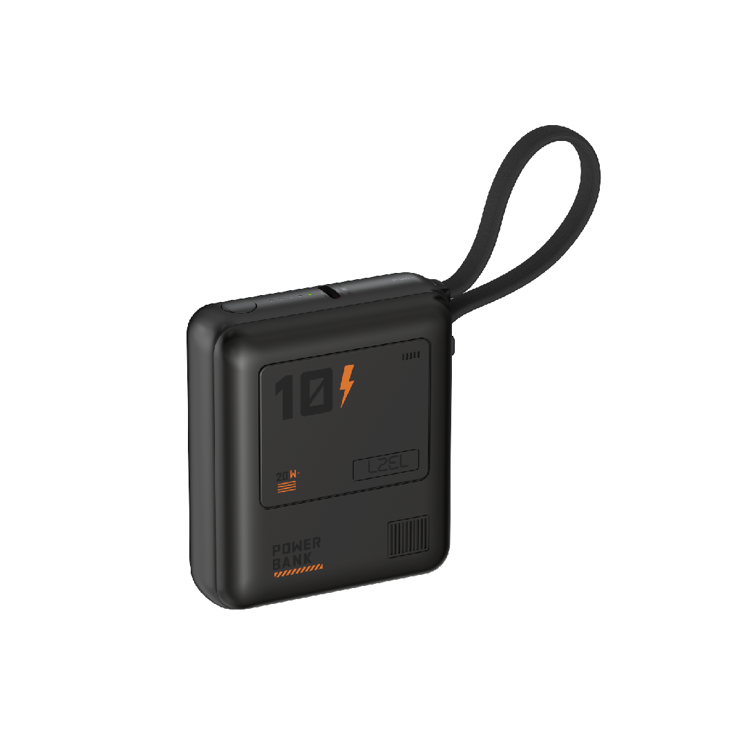 LZEL Zenoflex Surge10 10000Mah 20W Max Pd Power Bank Supports Type-C | Black
