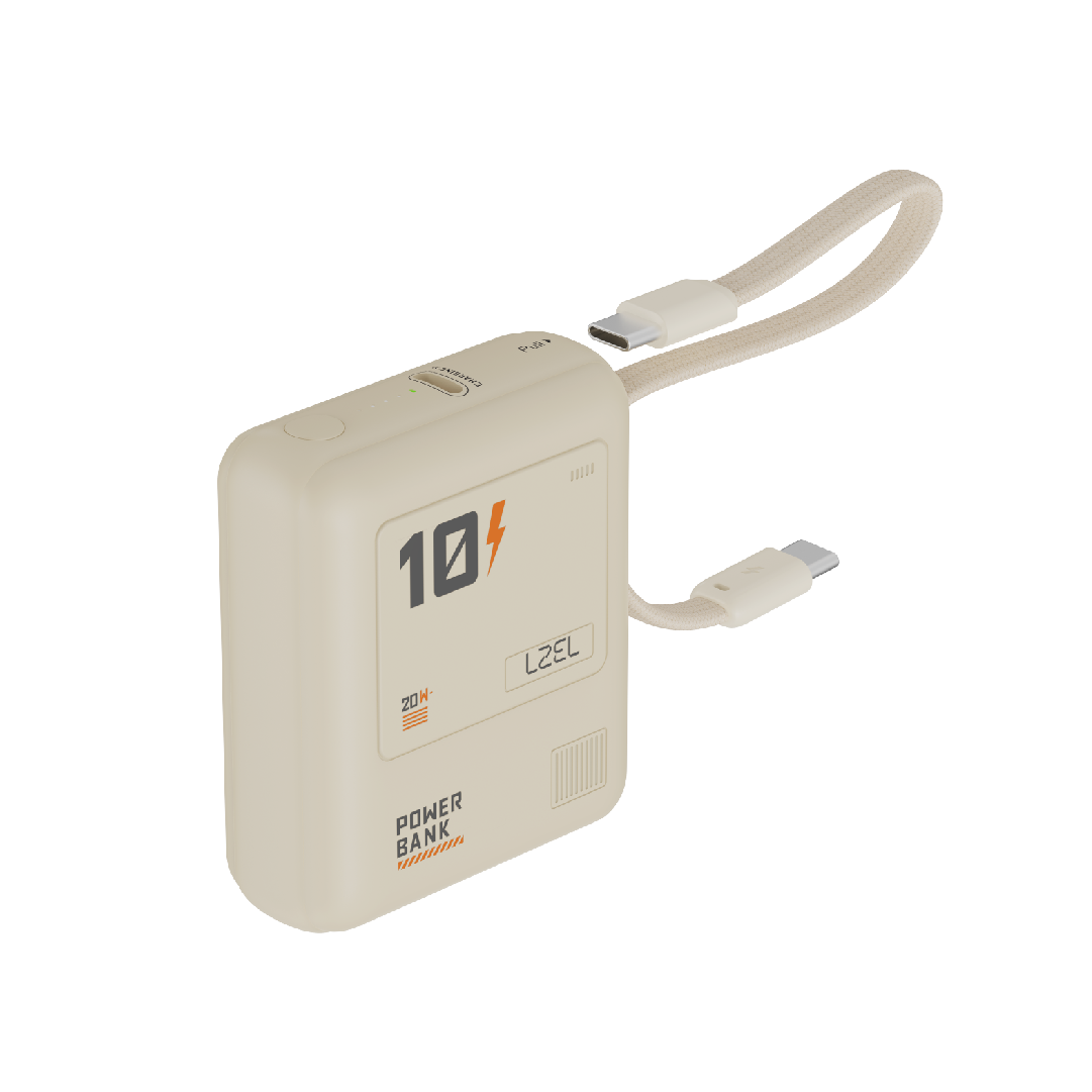 LZEL Zenoflex Surge10 10000Mah 20W Max Pd Power Bank Supports Type-C