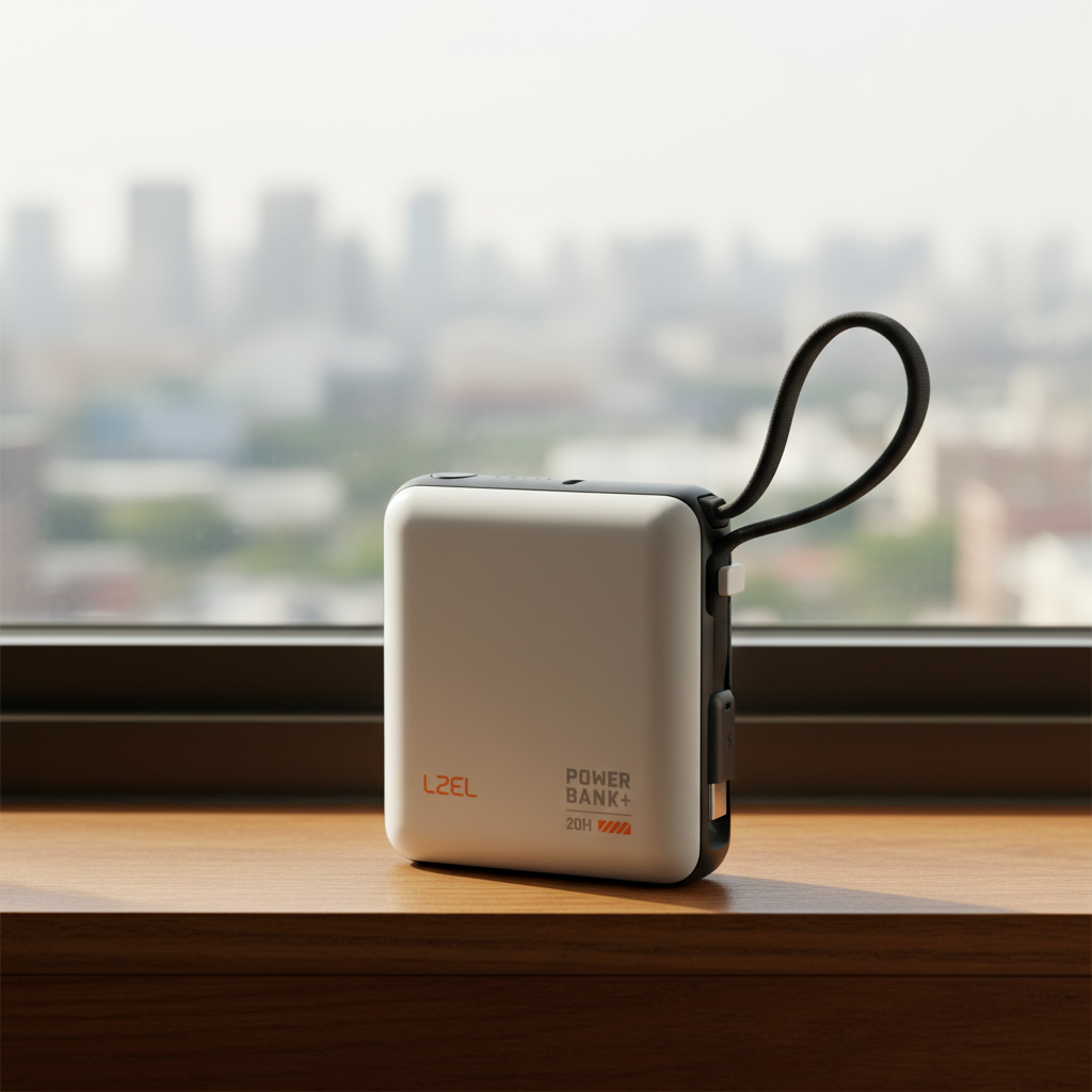 بطارية متنقلة ZenoFlex Volt Mini من ليزل بسعة 10000 مللي أمبير بتقنية الشحن السريع PD | أبيض