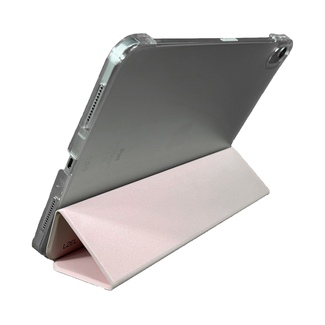 LZEL Imperium Trifolio Smart Folio Case for iPad 10.9" / 11" (A16-2025) – Transparent Back | Baby Pink