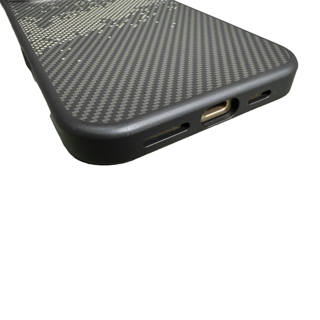LZEL iPhone 16 Pro Max MagKevlar Armor Case With MagSafe | Gray/Black