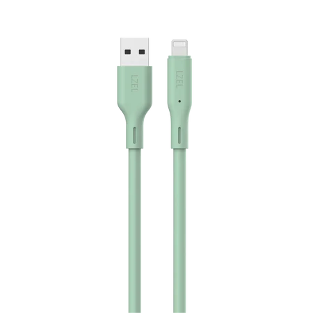 LZEL Celeris Silox CXL Soft Silicone USB-A to Lightning Cable, 480Mbps, 15W Max, 1m