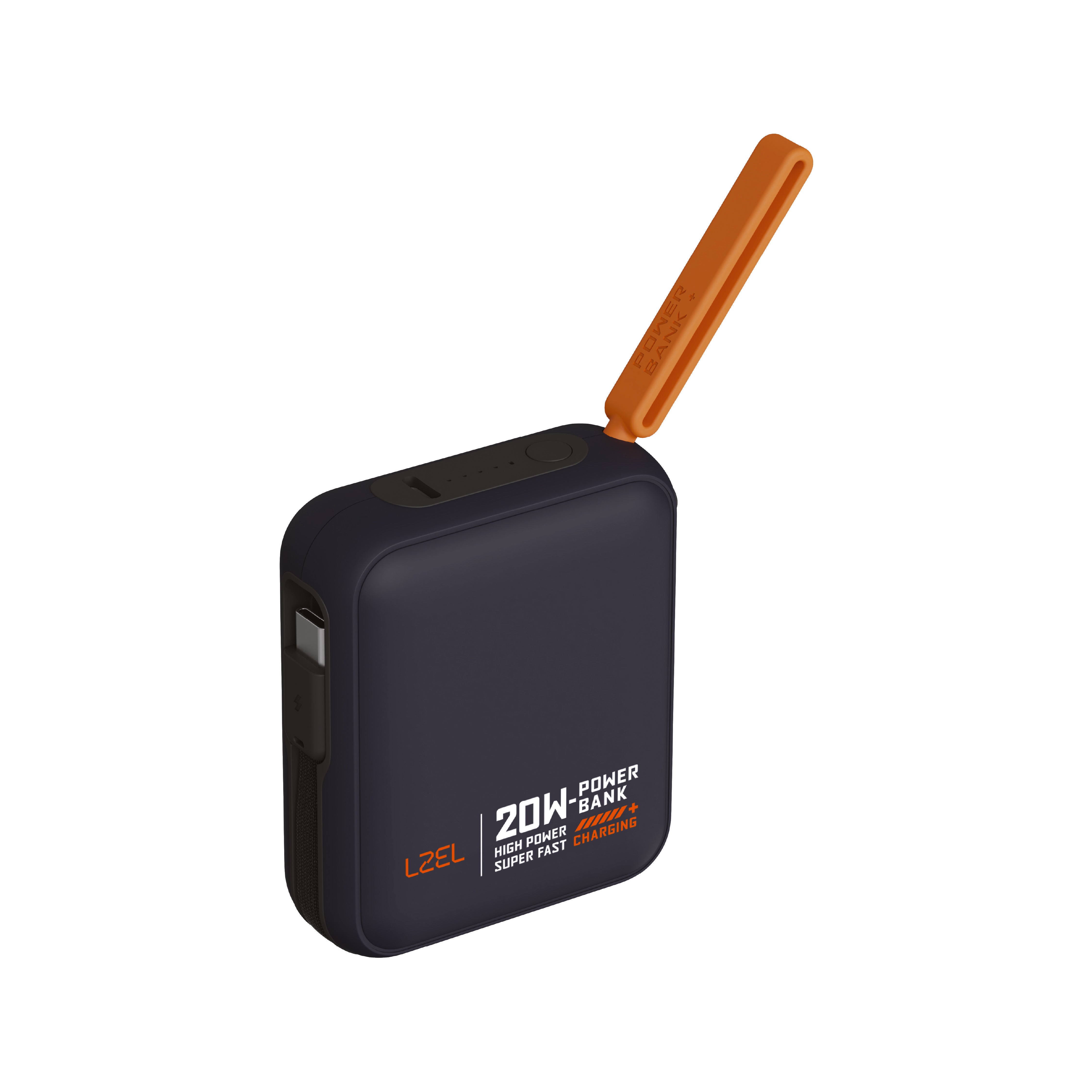 LZEL ZenoFlex Charge Mini 10000mAh PD Power Bank – 20W Output / 18W Input | Navy Blue