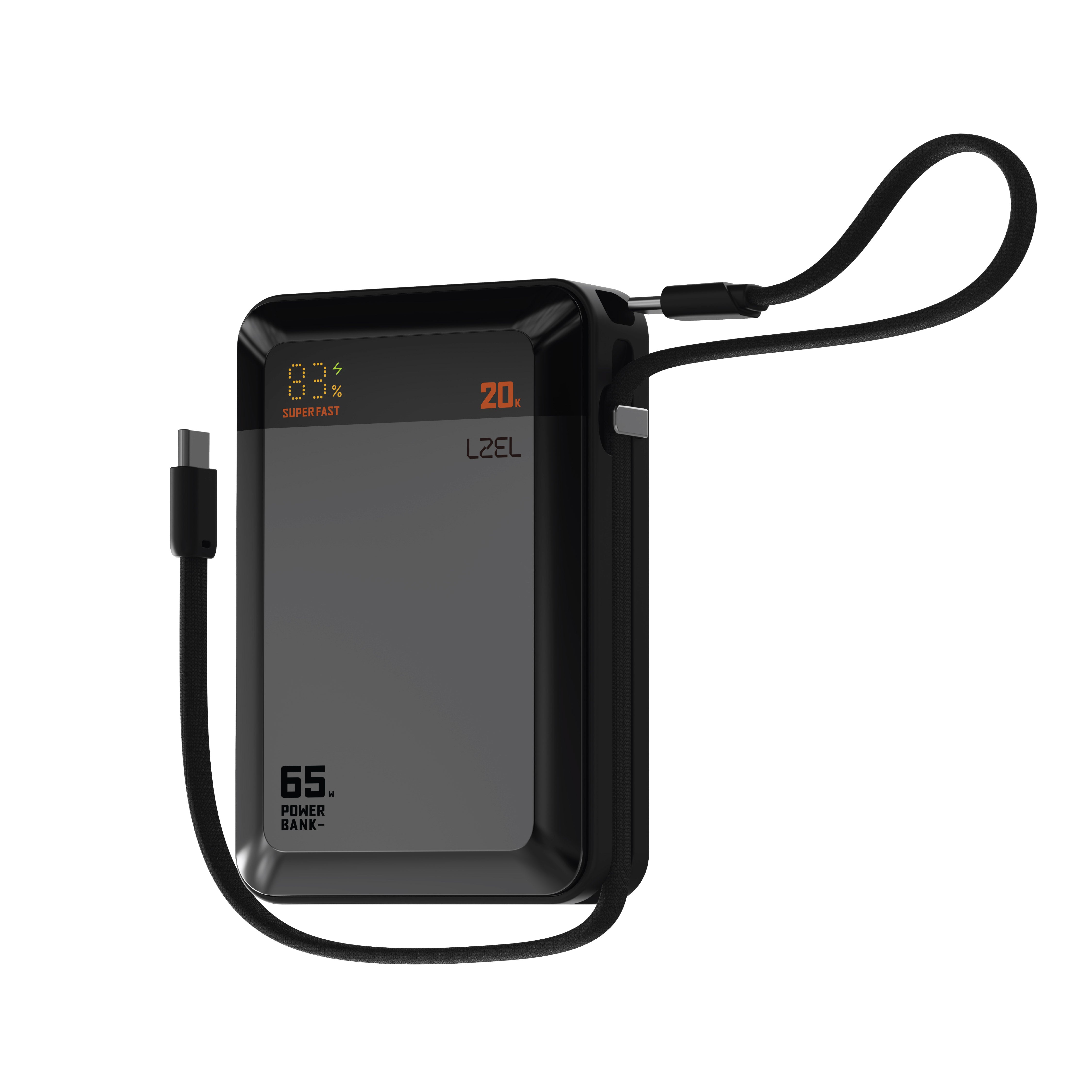 LZEL ZenoFlex Charge+ Mini 20000mAh PD Power Bank | Gray