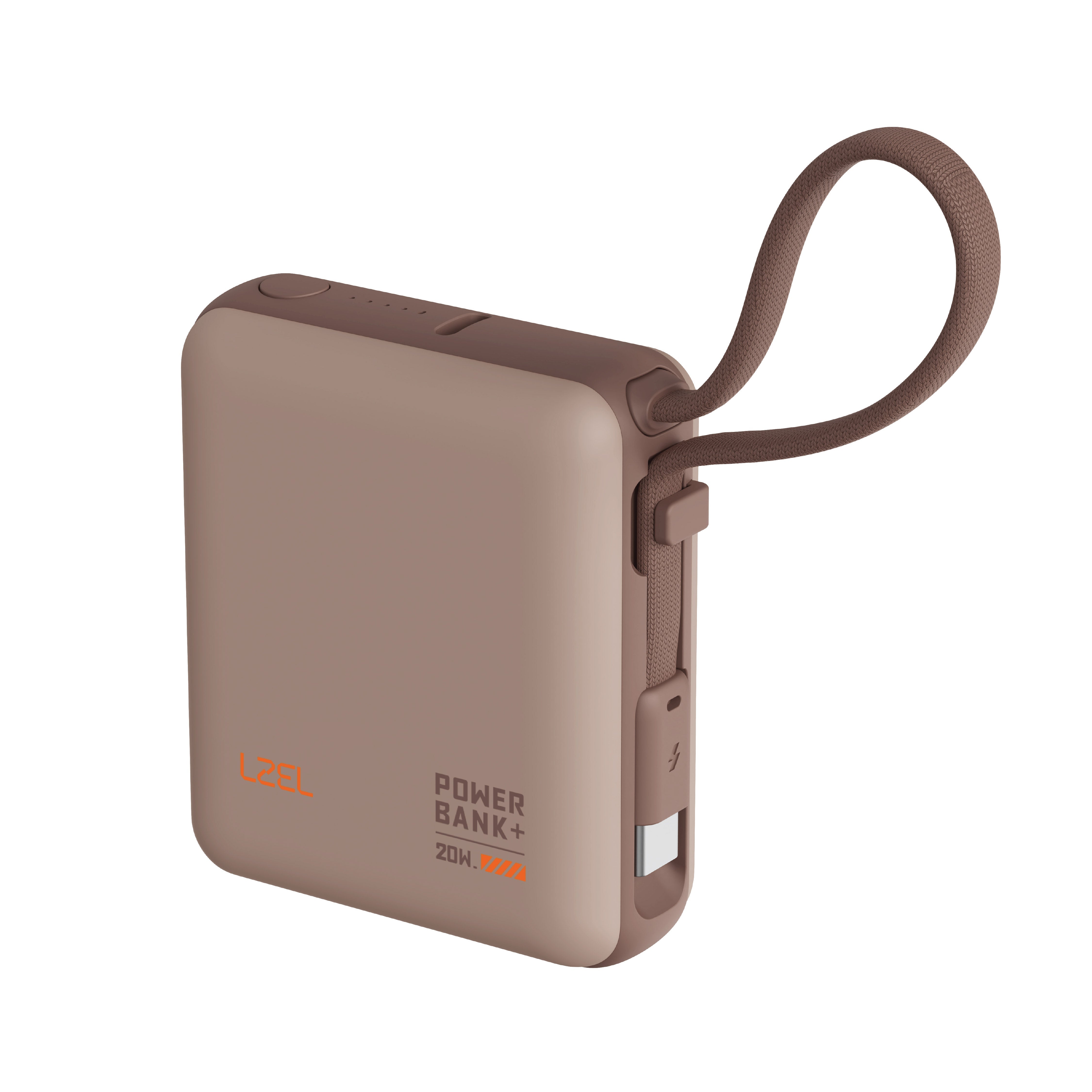 LZEL ZenoFlex Volt Mini 10000mAh PD Power Bank – 20W Output / 18W Input | Mocha