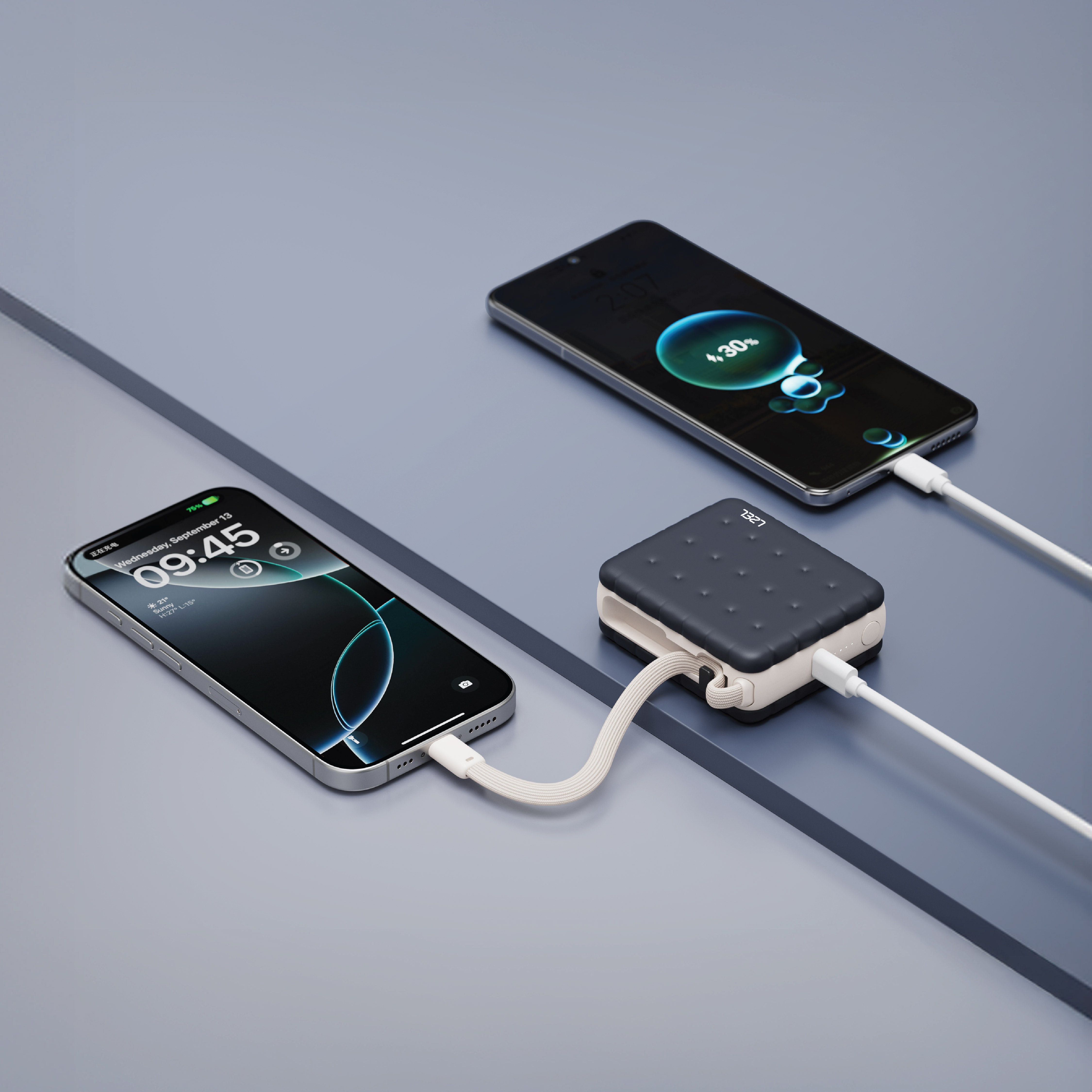 LZEL ZenoFlex MaxLux Mini 10000mAh PD Power Bank | Navy Blue