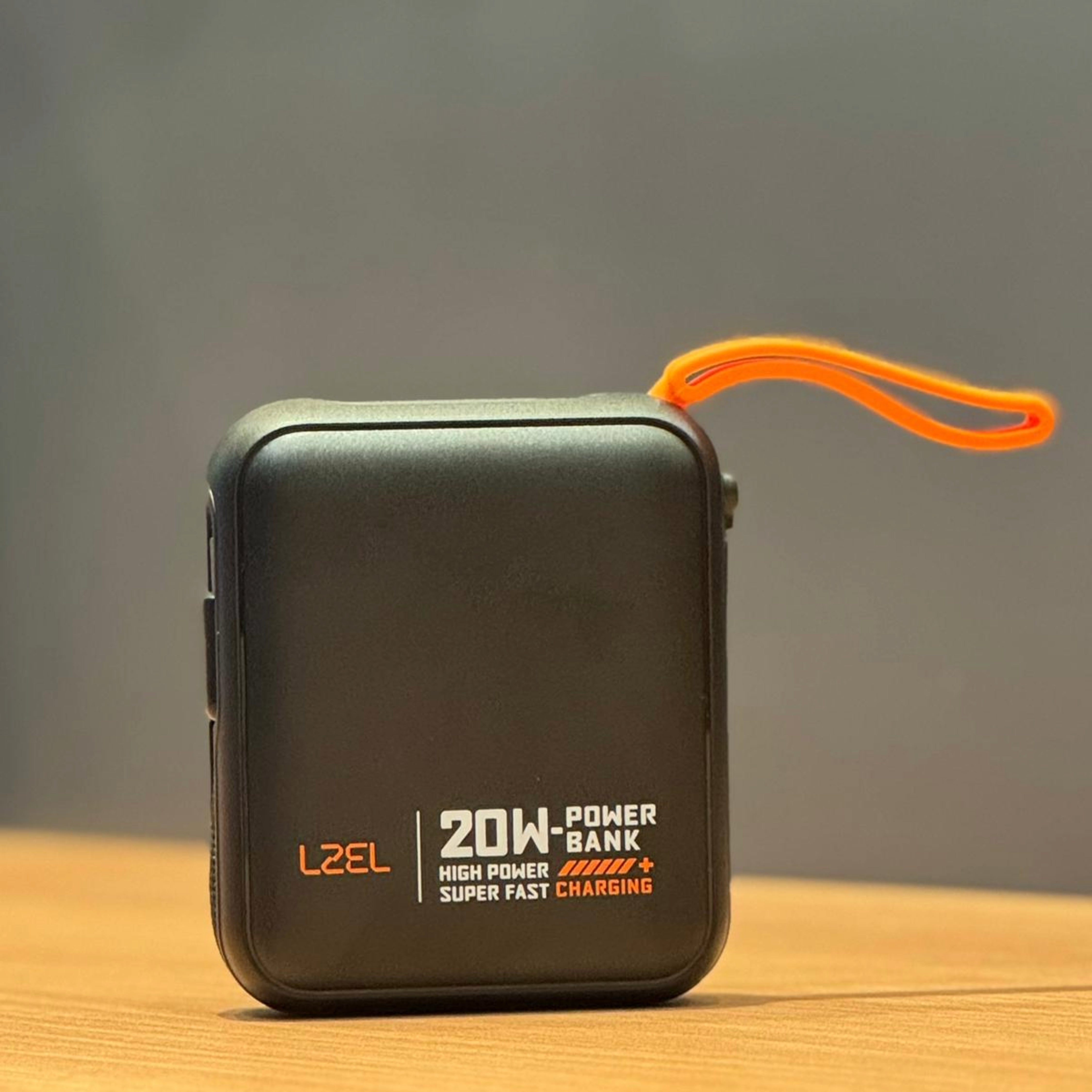 LZEL ZenoFlex Charge Mini 10000mAh PD Power Bank – 20W Output / 18W Input | Black