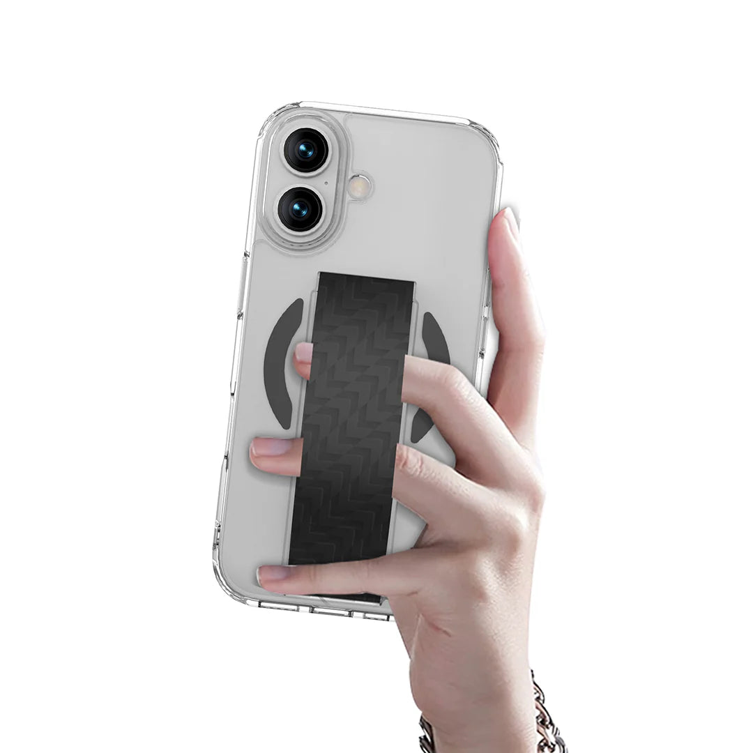 LZEL Magnexa Grip Case for iPhone 17 | Black