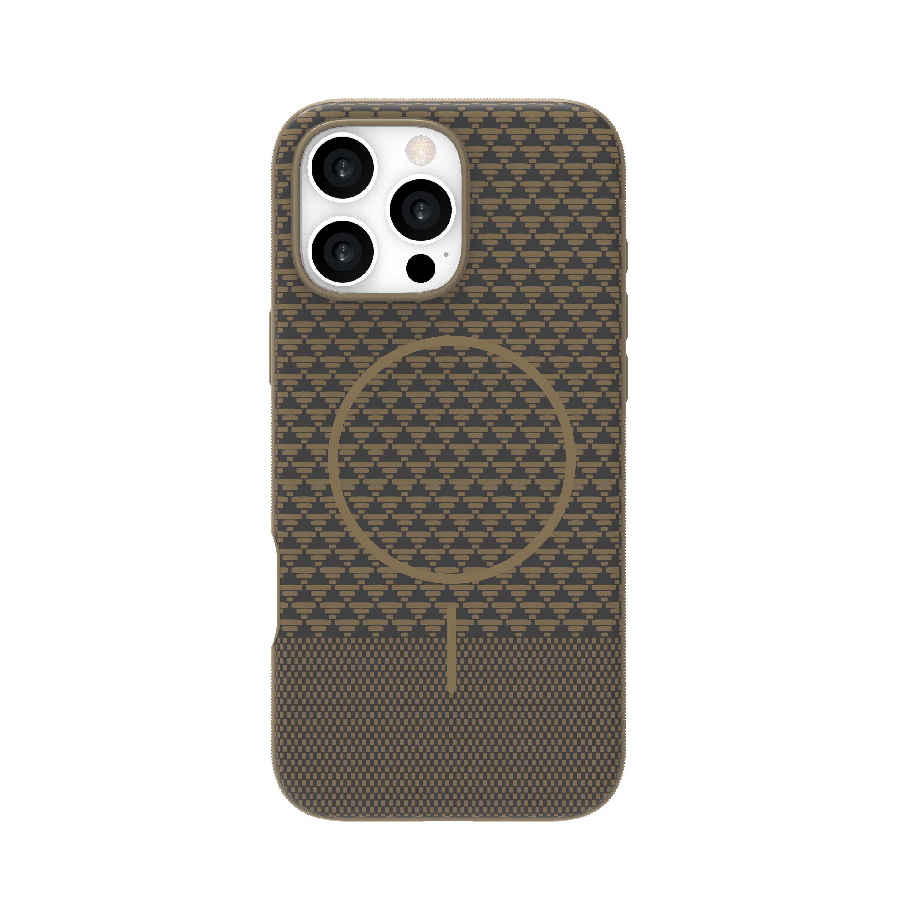 LZEL Magcarbon Splice Case for iPhone 16 Pro Max | Brown Carbon