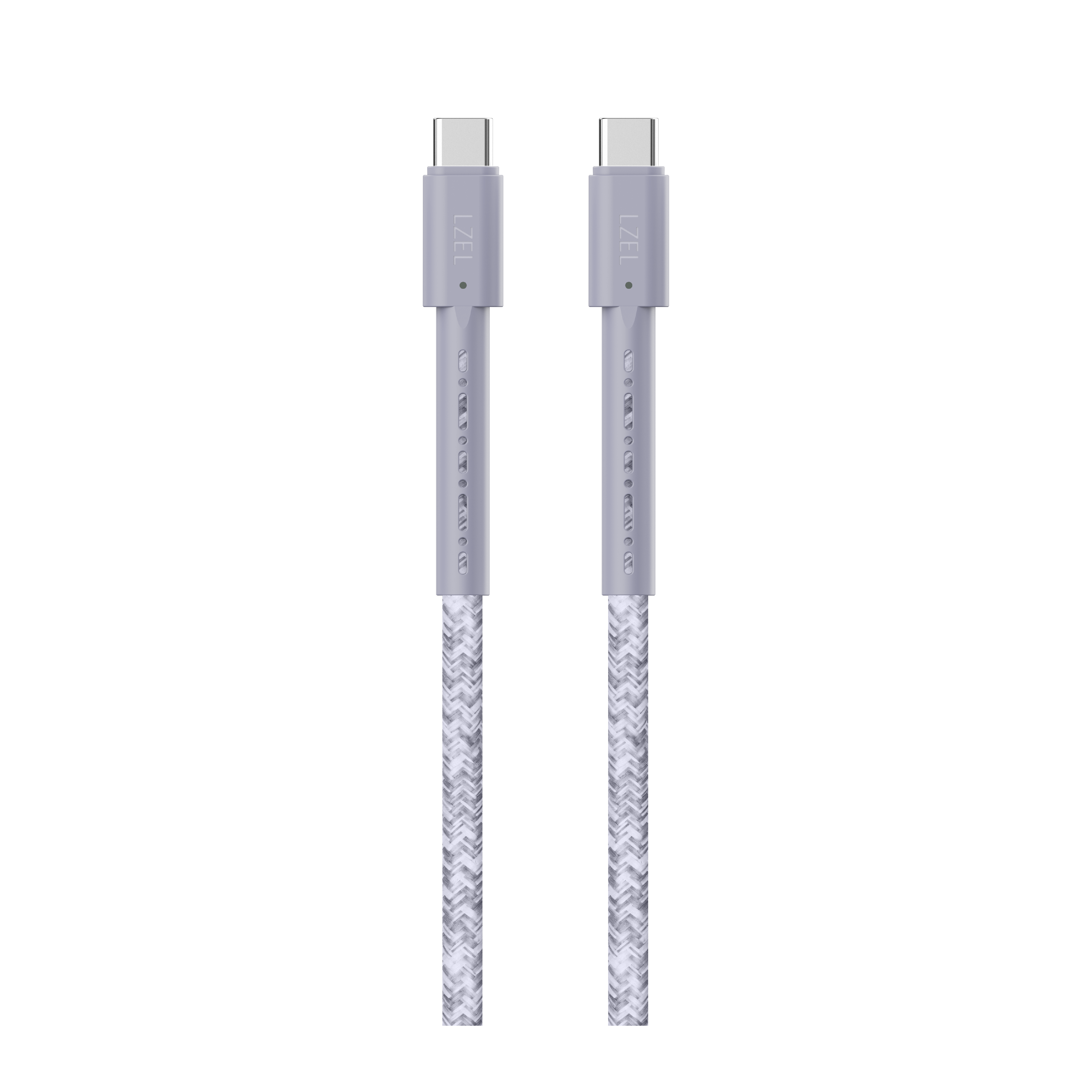 LZEL Celeris Charge CXC Braided USB-C to USB-C Cable, 480Mbps, 240W, 1m |Gray