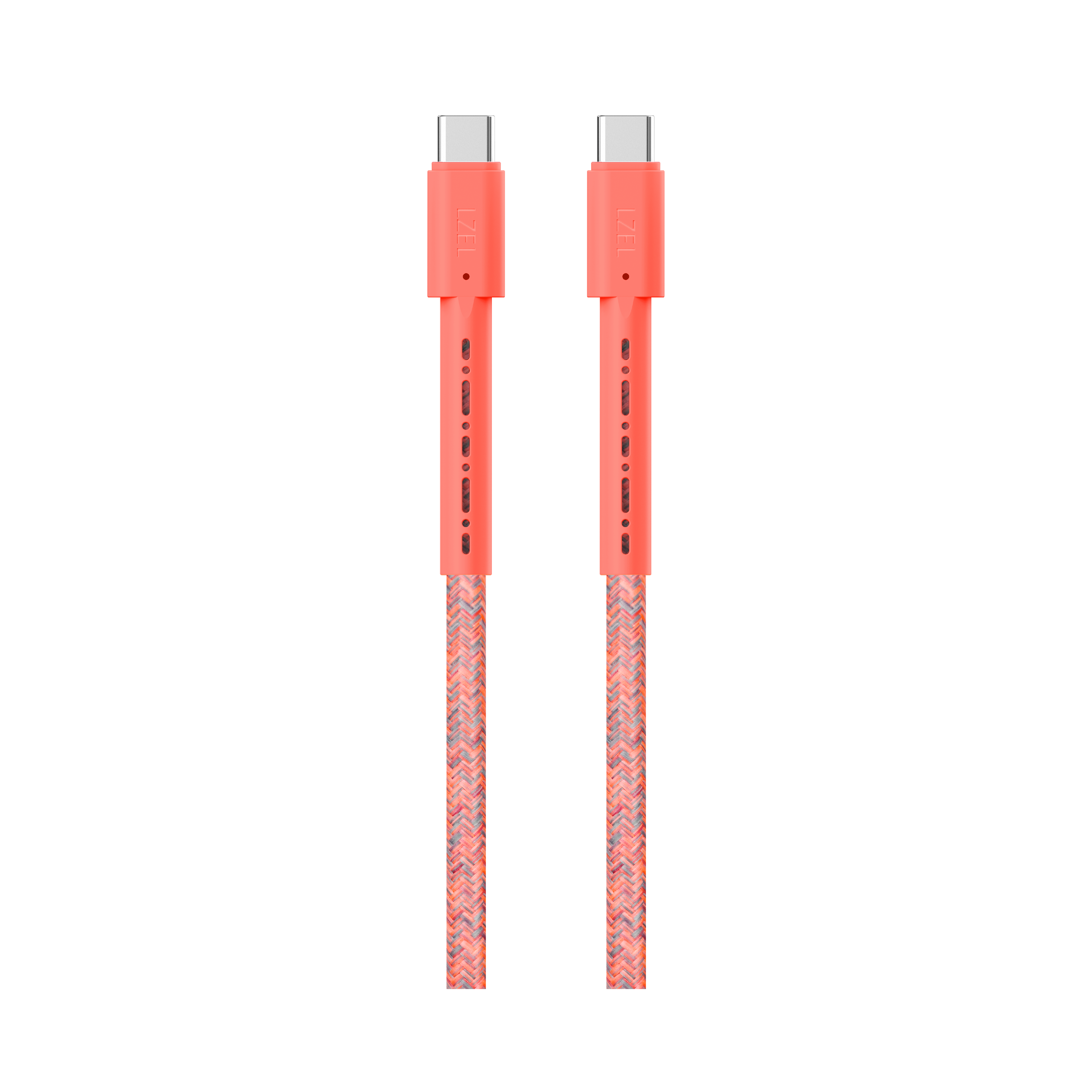 LZEL Celeris Charge CXC Braided USB-C to USB-C Cable, 480Mbps, 240W, 1m |Red