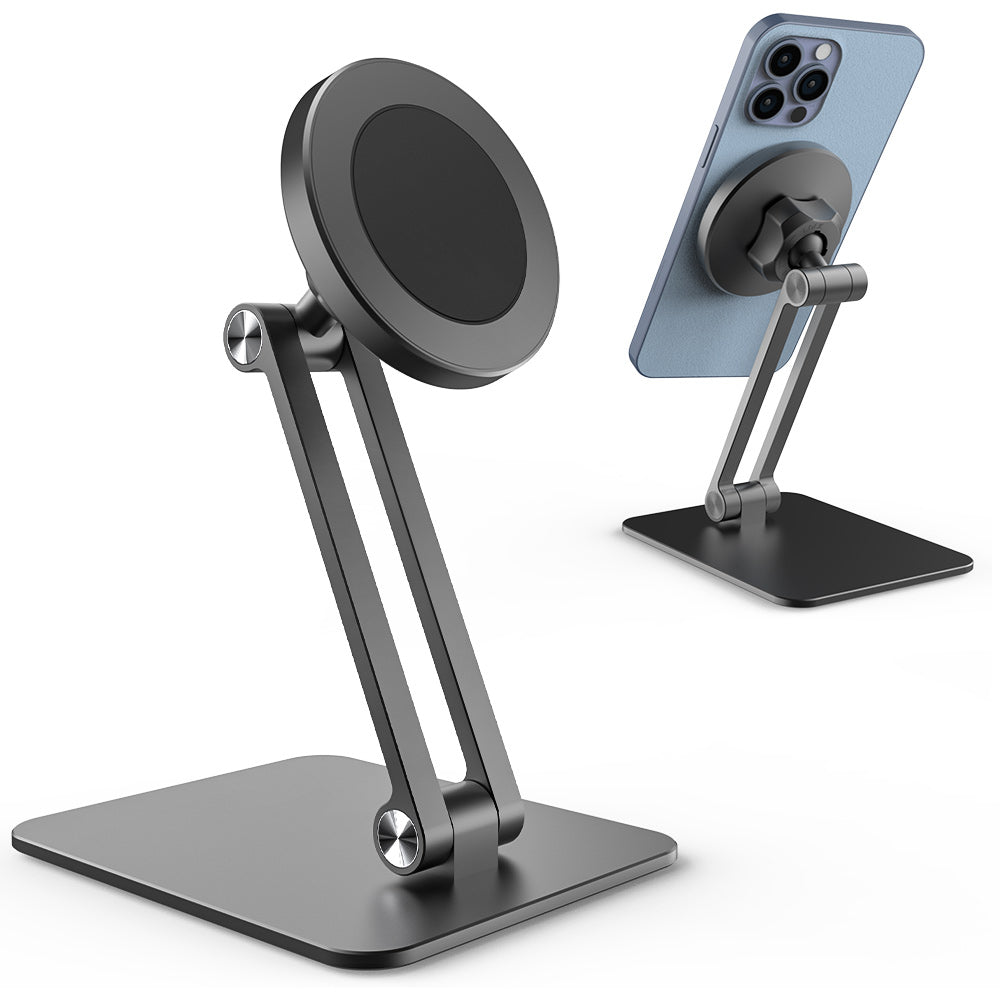 LZEL Magfusion Flex Magnetic Desktop Phone Stand With Multi-Angle Adjustment