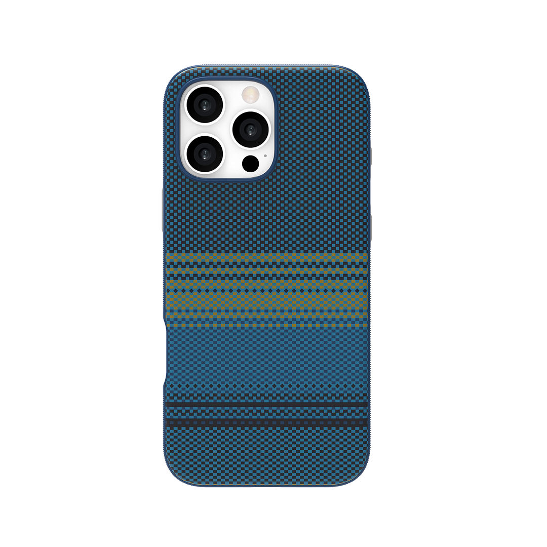 LZEL MagCarbon Splice Case for iPhone 16 Pro Max | Mix Blue
