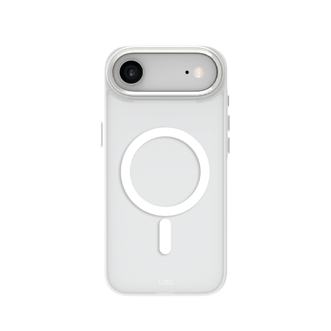LZEL MagHexro Matte Case for iPhone Air | White