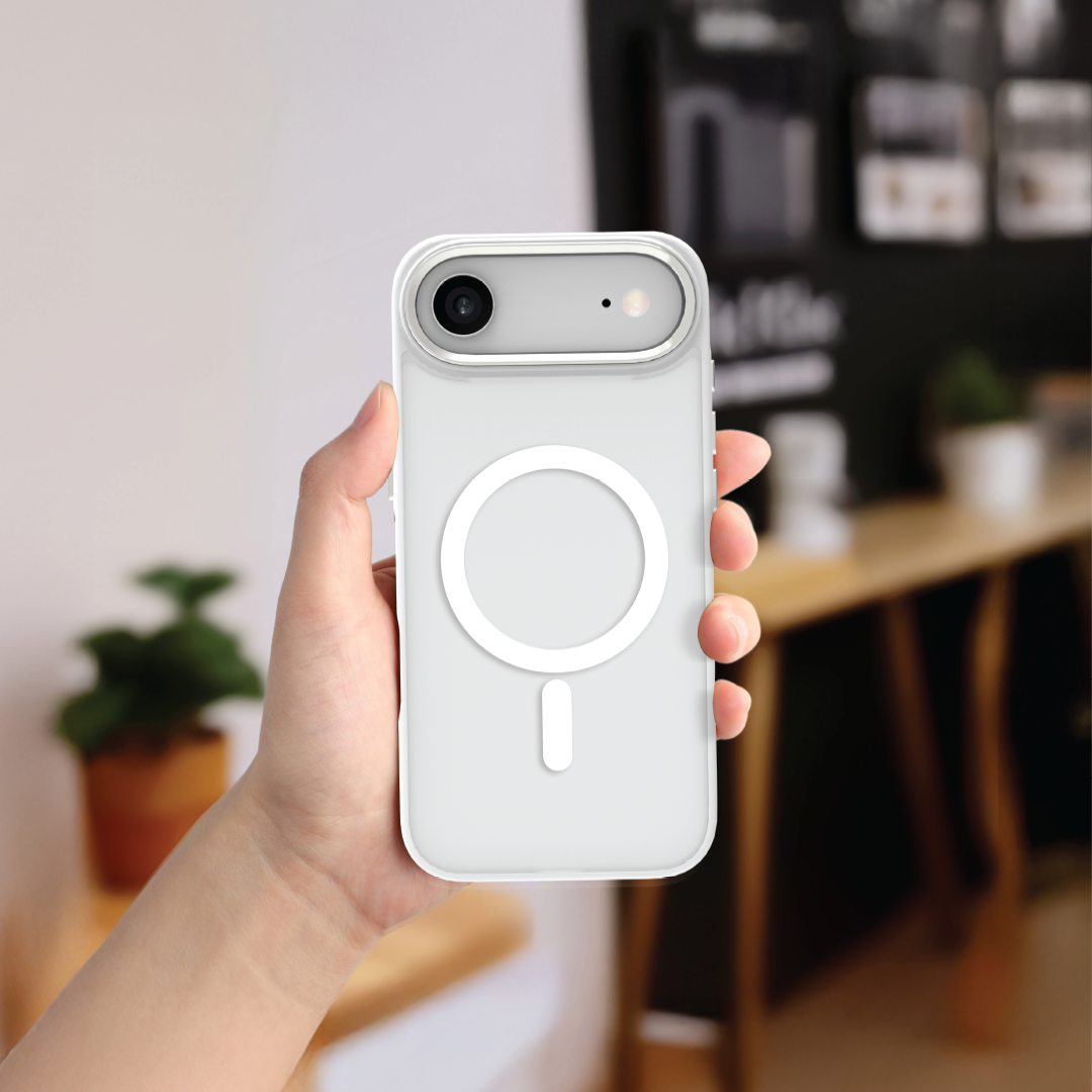 كڤر حماية MagHexro من LZEL لهاتف iPhone Air | أبيض
