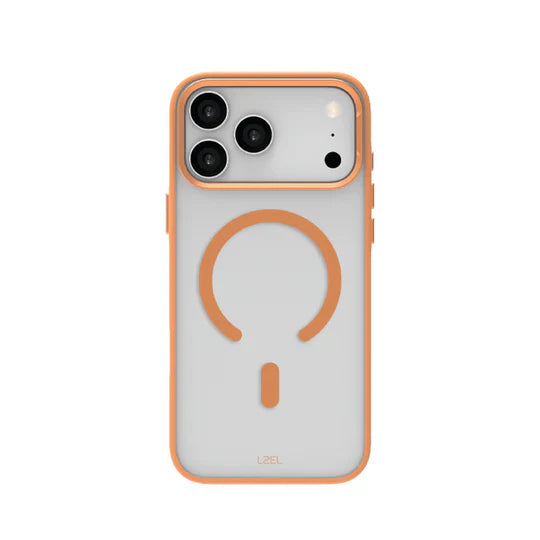 LZEL MagHexro Matte Case for iPhone 17 Pro Max | Orange