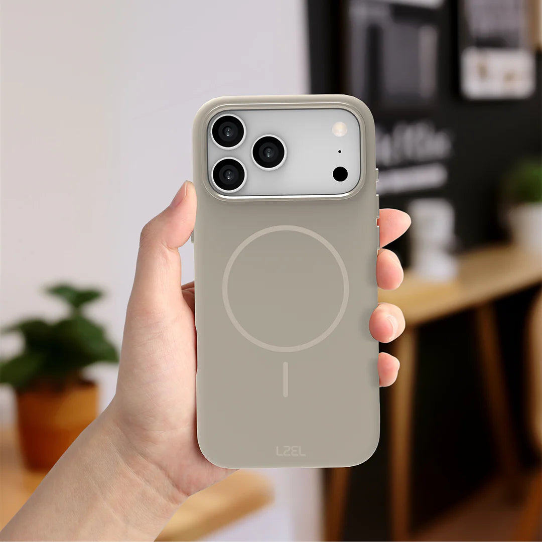 LZEL Magnexin Silicone Case for iPhone 17 Pro | Titanium
