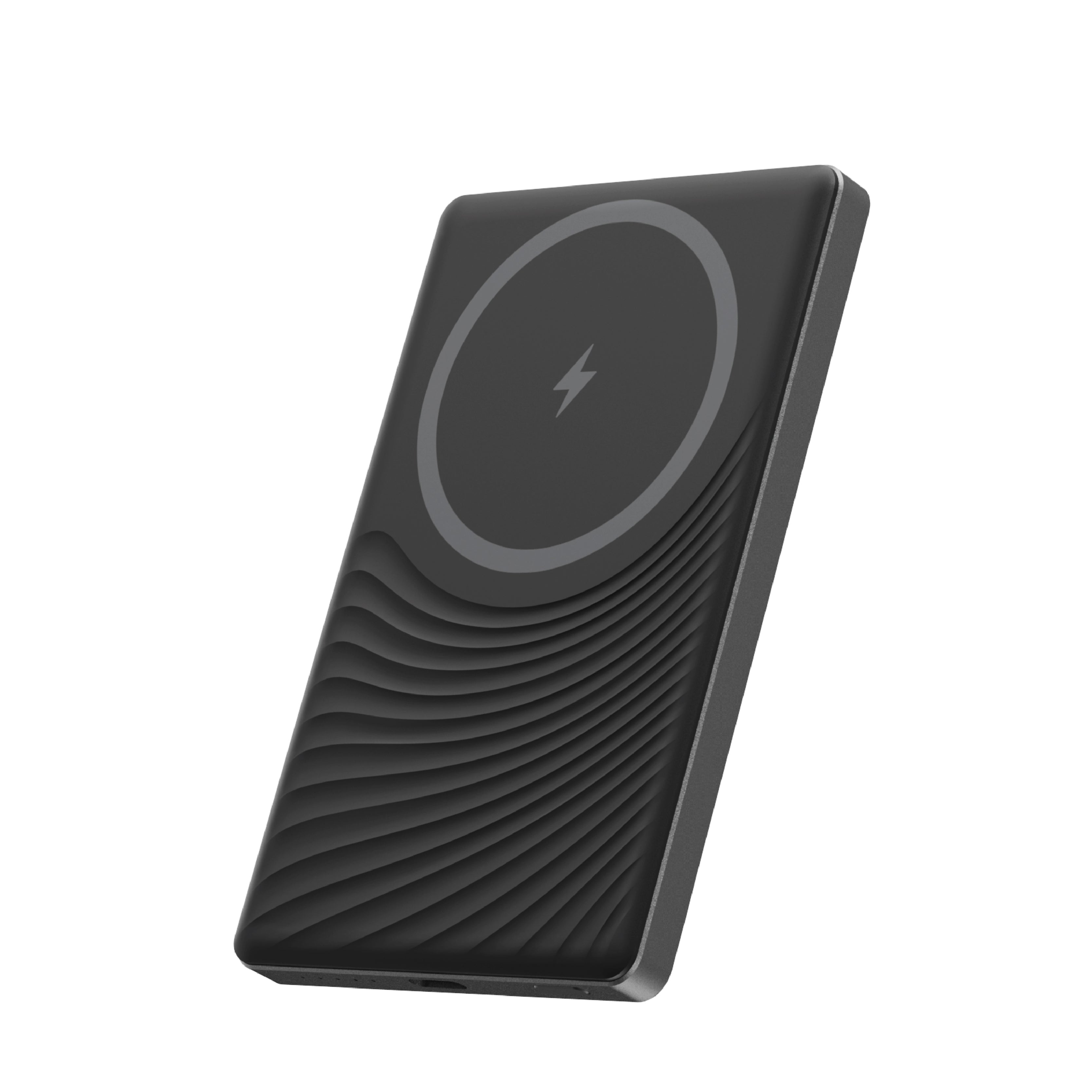 LZEL MagNexus Neox Series 5000mAh MagSafe Mini Power Bank 15W Wireless Fast Charger|Black