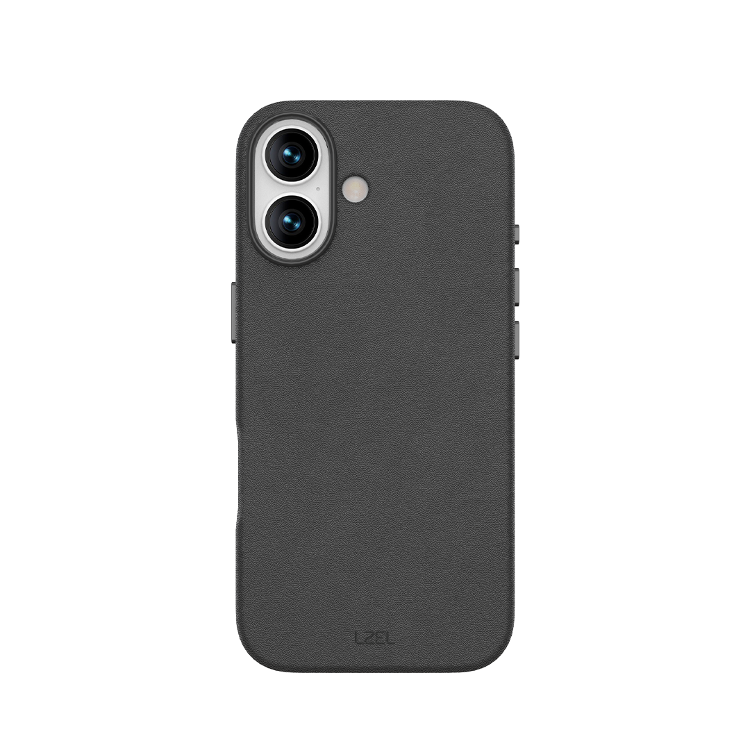 LZEL MagOrbio Leather Case for iPhone 17 | Black