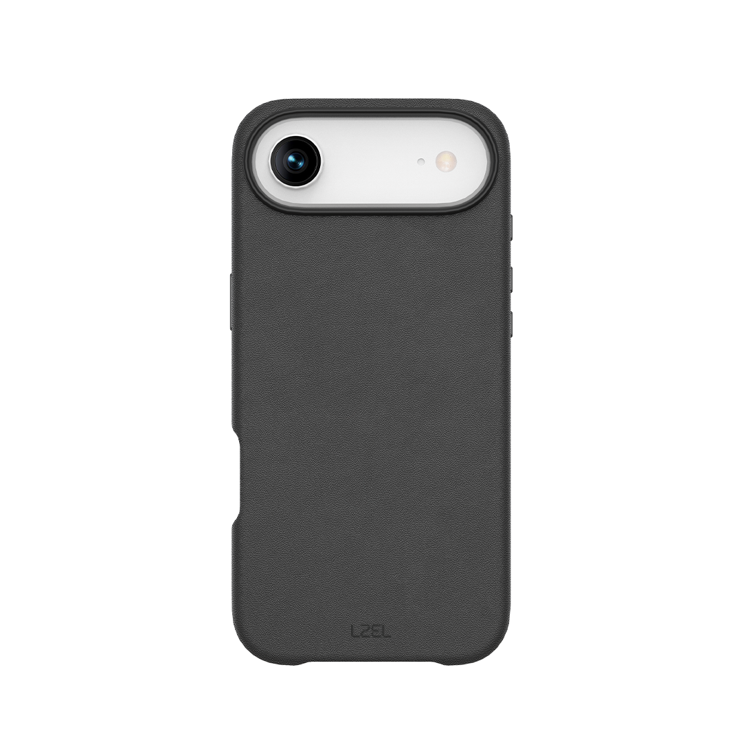 LZEL MagOrbio Leather Case for iPhone Air | Black