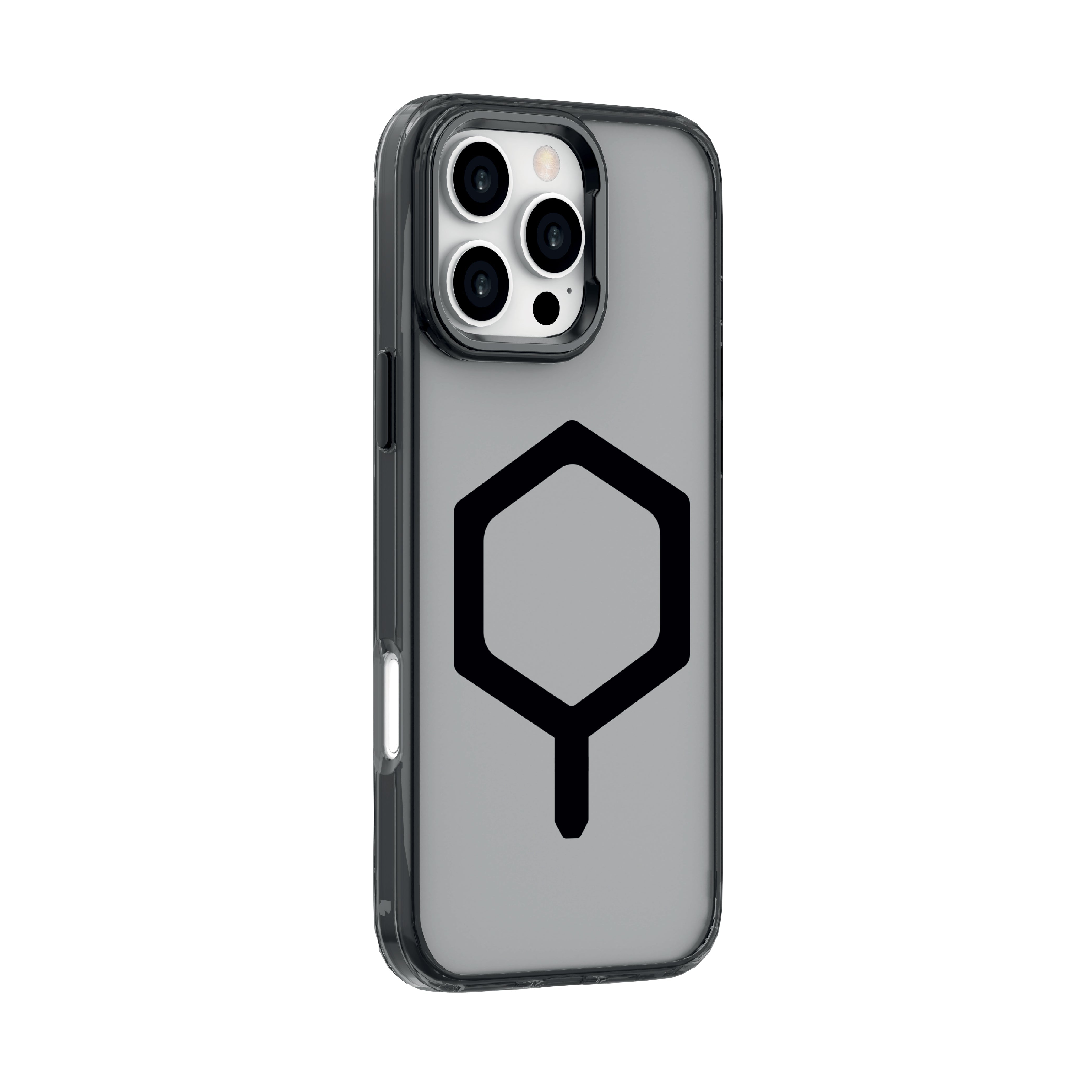 LZEL iPhone 16 Pro Max Mag Hexa Shield Case Smoke | Black