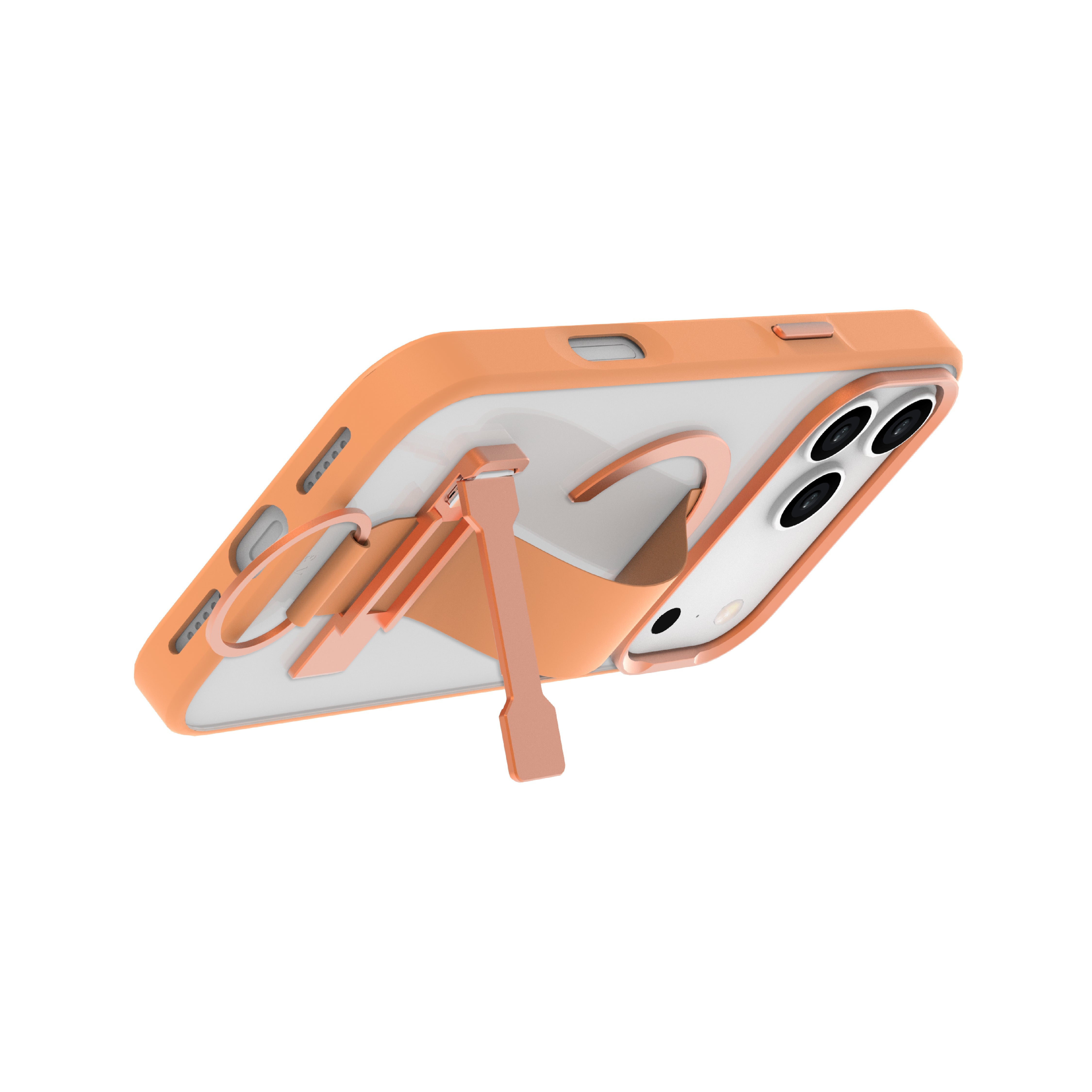 LZEL MagMatte Grip Case for iPhone 17 Pro Max | Papaya Orange