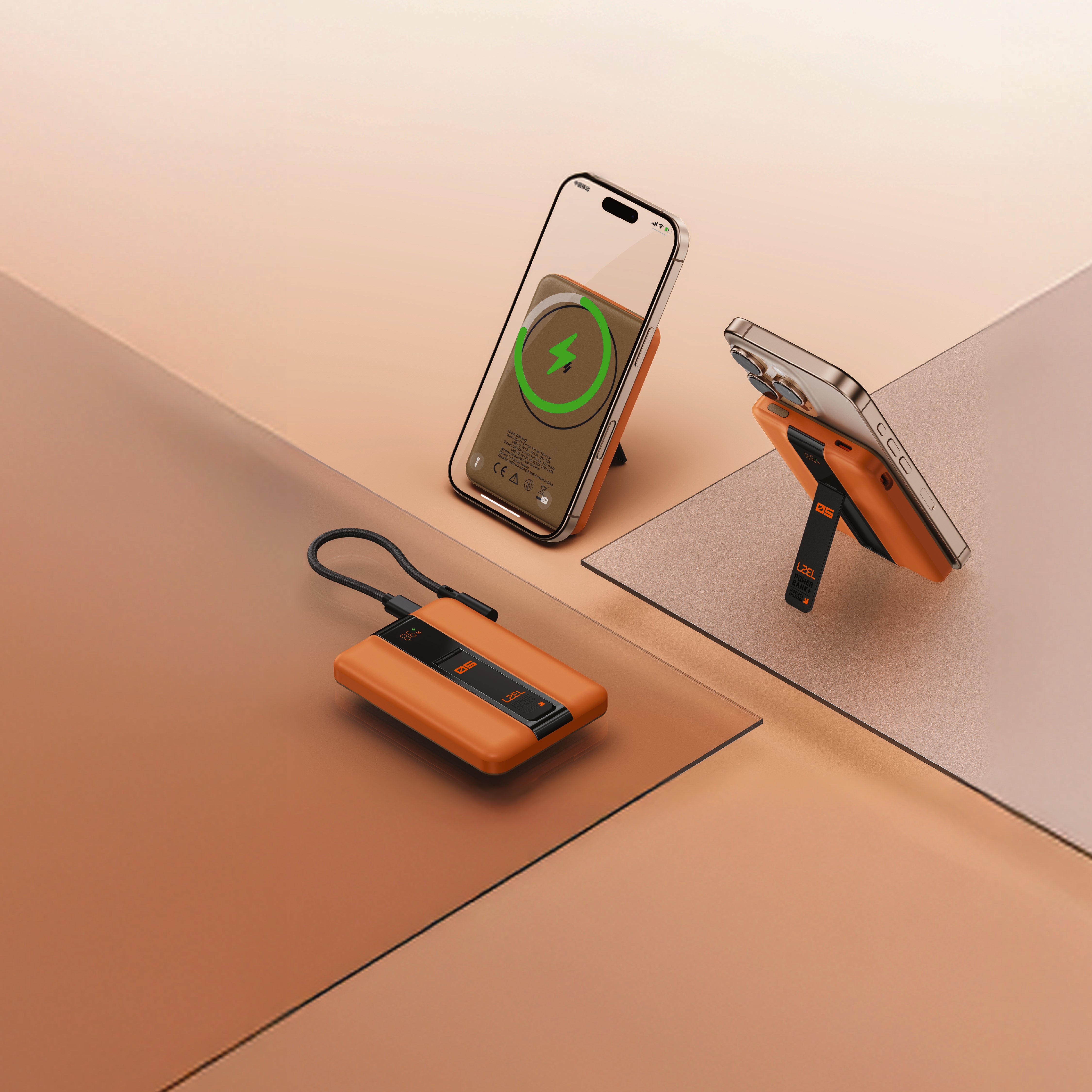 LZEL ZenoFlex MaxCharge 5000mAh Wireless Charging Power Bank – 20W Wired Output / 18W Input (15W Wireless)