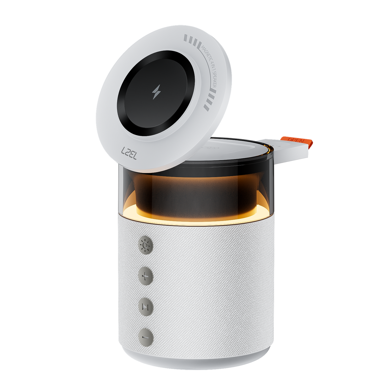 LZEL SonicGlow Pulse – Wireless Charger & Bluetooth Speaker